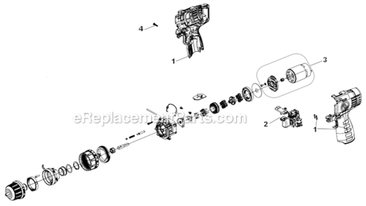 Page A Diagram and Parts List for CP8528  Chicago Pneumatic Drill